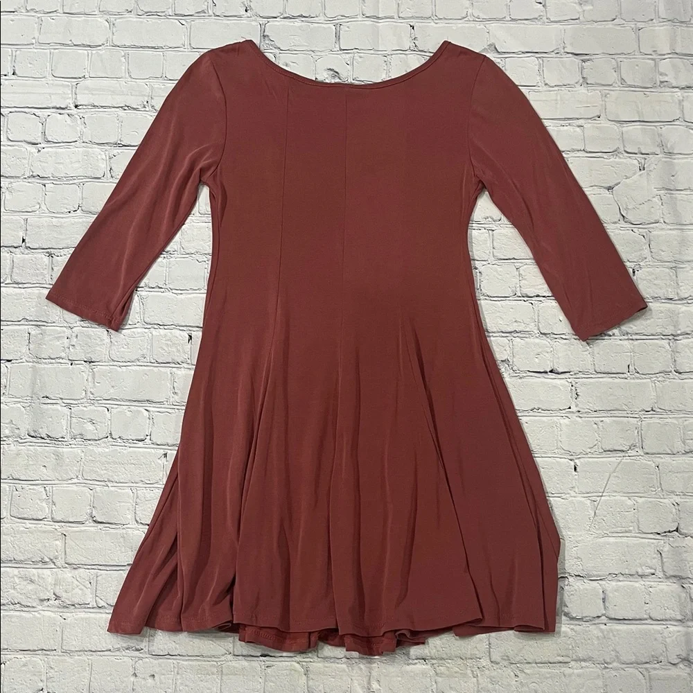 Rust Red Flowy Dress - Picture 8 of 13